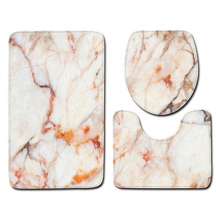 Washable Anti Slip Bathroom Mat Toilet Seat Lid Cover Pedestal Rug Bath Carpet - Aimall