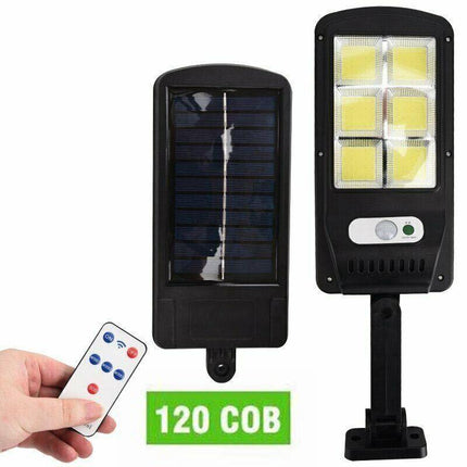 Solar Street LED Light Motion Sensor Remote Outdoor Garden Flood Down Lamp AU - Aimall
