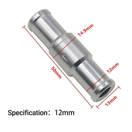 2X 6/8/10/12mm One Way Non Return Check Valve Air Fuel Petrol Diesel Oil Vacuum - Aimall