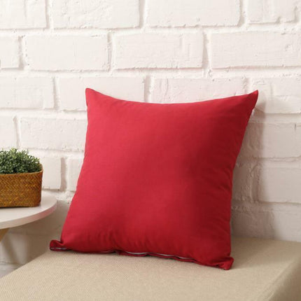 Multicoloured Plain Solid Colour Cushion Cover Covers Decorative Pillow Case AU - Aimall
