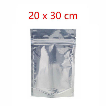 Clear Aluminum Foil Mylar Stand Up Retail Bags Zip Lock Pouches Pouch Packaging - Aimall