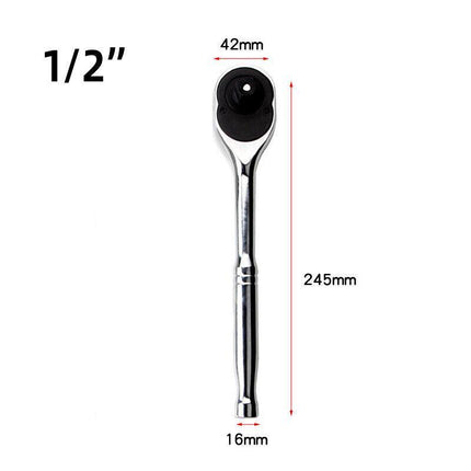 1/4" 3/8" 1/2" Ratchet Wrench Handle Drive Socket Spanner Quick Release Heavy AU - Aimall
