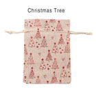 10PCS Christmas Cookie Candy Treat Gift Bags Xmas Party Wrapping Drawstring Bag - Aimall