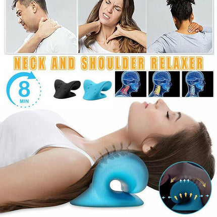 Cervical Traction Pillow, Neck Stretcher Device - Neck Pain,Headaches,TMJ Relief - Aimall