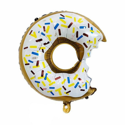 Pink Iced Donut with Bite Foil Balloon Helium Quality Party Decoration Sweet AU - Aimall