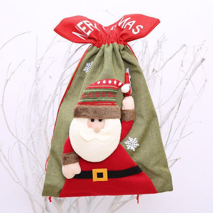 New Christmas Large Jumbo Felt Santa Sack Children Xmas Gifts Candy Stocking Bag - Aimall