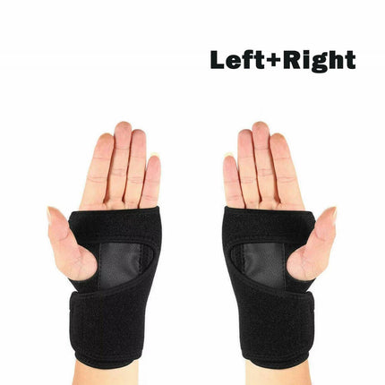 AOLIKES Steel Wrist Support Splint Carpal Tunnel Syndrome Sprain Strain Brace - Aimall