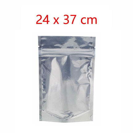 Clear Aluminum Foil Mylar Stand Up Retail Bags Zip Lock Pouches Pouch Packaging - Aimall