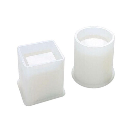 Silicone Mold Resin Epoxy Crystal Crafts Making Brush Pot Pen Holder Mould DIYAU - Aimall
