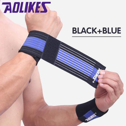 AOLIKES Wrist Brace Elastic Bandage Support Sport Gym Wrap Fitness Wristband AU - Aimall