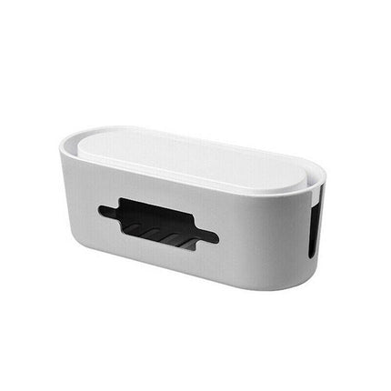 Cable Power Management Storage Box Socket Wire Tidy Organiser Safety Hide Case - Aimall