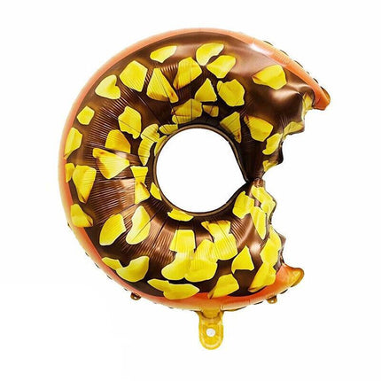 Pink Iced Donut with Bite Foil Balloon Helium Quality Party Decoration Sweet AU - Aimall
