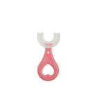 Children U Shaped Toothbrush Soft Silicone Head Brush 360° Oral Teeth Cleaning - Aimall
