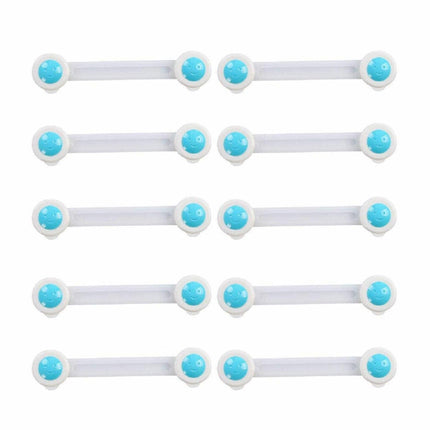 10xBaby Proof Security Protector Cabinet Lock Drawer Corner Guard Child Safety - Aimall
