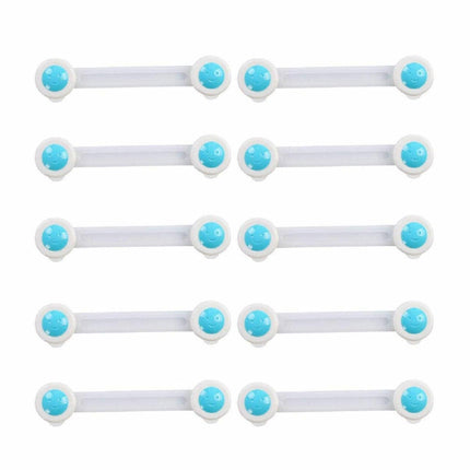 10xBaby Proof Security Protector Cabinet Lock Drawer Corner Guard Child Safety - Aimall