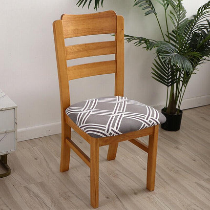 Stretch Dining Chair Seat Covers Removable Seat Cushion Slipcovers Protector AU - Aimall