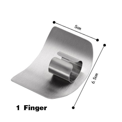 Kitchen Slice Knife Cut Hand Guard Stainless Steel Safe Tool Finger Protector - Aimall