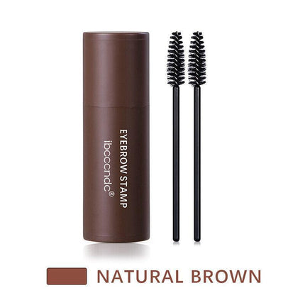 One Step Eyebrow Stamp Stencil Kit Perfect Shape Brow Powder Makeup Set Brown AU - Aimall