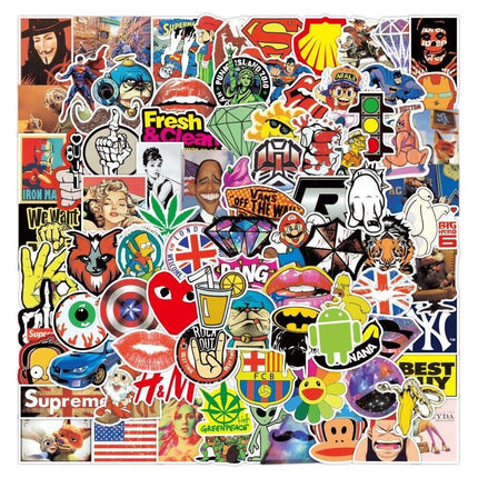 Random Skateboard Vinyl Sticker Graffiti Phone Luggage Car Bomb Decal Laptop AU - Aimall