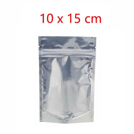 Clear Aluminum Foil Mylar Stand Up Retail Bags Zip Lock Pouches Pouch Packaging - Aimall