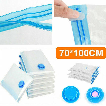 Vacuum Storage Bags Space Saver Seal Compressing Medium Large Jumbo Supersize AU - Aimall