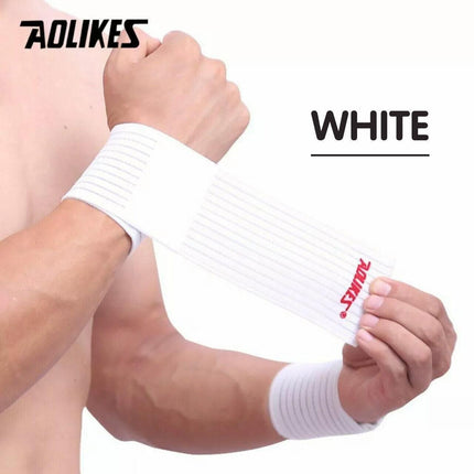 AOLIKES Wrist Brace Elastic Bandage Support Sport Gym Wrap Fitness Wristband AU - Aimall