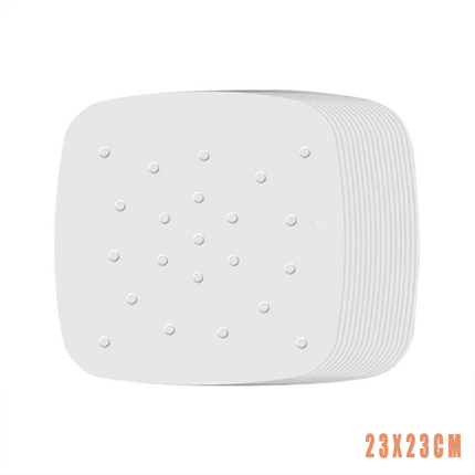 100PCS Air Fryer Liners 8/9 " Perforated Parchment Paper, Square Non-stick NEW - Aimall