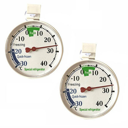 1/2pcs Refrigerator Hanging Thermometer Freezer Fridge Temperature Gauge hanger - Aimall