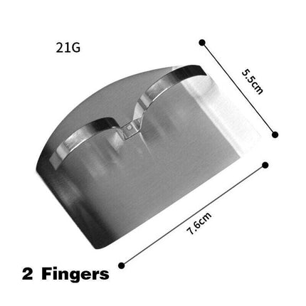 Kitchen Slice Knife Cut Hand Guard Stainless Steel Safe Tool Finger Protector - Aimall