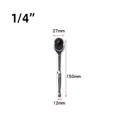 1/4" 3/8" 1/2" Ratchet Wrench Handle Drive Socket Spanner Quick Release Heavy AU - Aimall