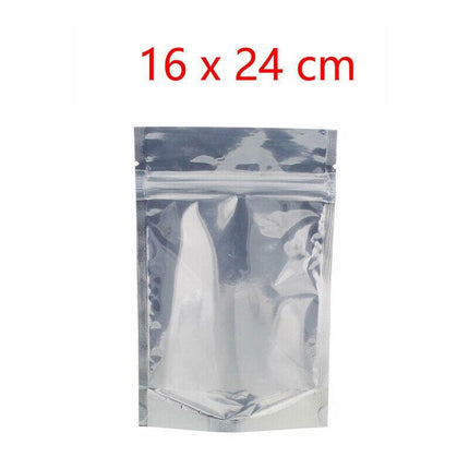 Clear Aluminum Foil Mylar Stand Up Retail Bags Zip Lock Pouches Pouch Packaging - Aimall