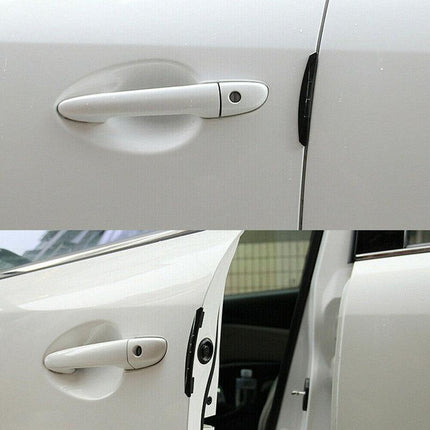 4pcs Universal Black Car Door Edge Anti-Collision Cover Scratch Protector Guard - Aimall