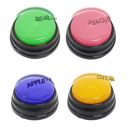 Pet Starter Recordable Talking Speaking Buttons Dog Training Communication Toys - Aimall