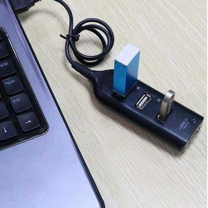 Multi USB Hub 4 Port High Speed Slim Compact Expansion Smart Splitter OZ AU - Aimall