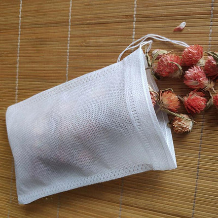 50x Reusable 100% Cotton Muslin Filter Bags Spices Herbs Tea Soup Drawstring AU - Aimall