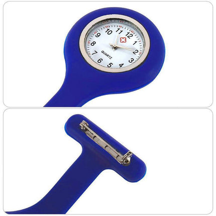 1×Silicone Nurse Brooch Tunic Fob Watch Nursing Nurses Pendant Pocket Watch AU - Aimall