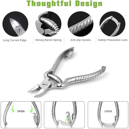 Professional HEAVY DUTY THICK Toe Nail Clippers,cutters Chiropody Podiatry Steel - Aimall