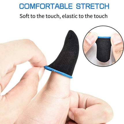 12PCS Gaming Finger Sleeve Mobile Screen Game Controller Sweatproof Gloves AU - Aimall