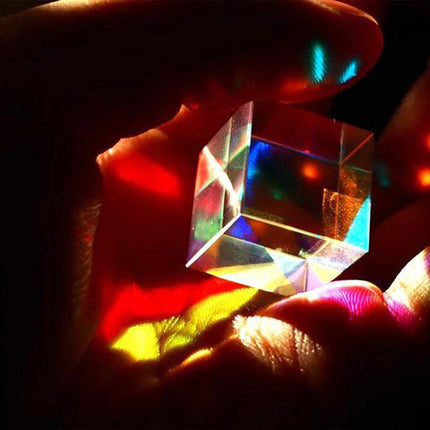 CMY Optical Glass Defective Cube Prism Cross Dichroic RGB Dispersion Six-Sided U - Aimall