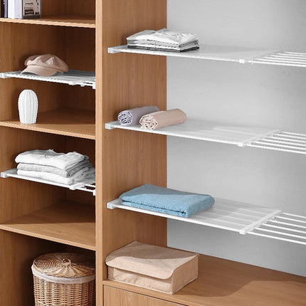 12 Sizes Adjustable Rack Hanger Rod Shelf Closet Kitchen Organiser Separator AU - Aimall