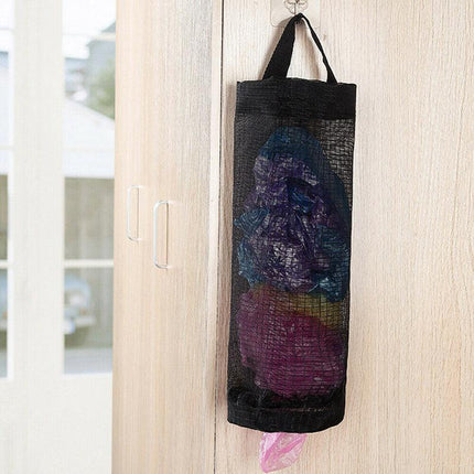 Hanging Holder Tash Mesh Storage Organizer Garbage Bags Plastic Bag Dispenser AU - Aimall