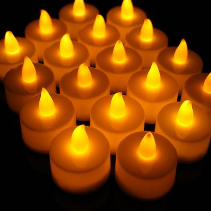 24Pcs LED Tea Light Tealight Flameless Candles Wedding Party Decor Battery AU - Aimall