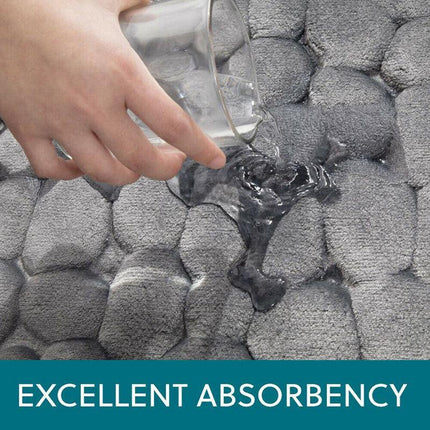 3D Super Absorbent Non-slip Floor Mat Quick Drying Bathroom Rug Balcony Carpet - Aimall