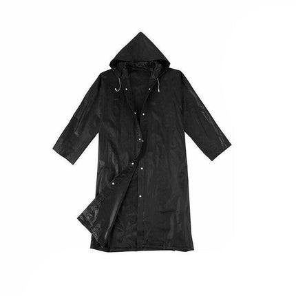 Waterproof Raincoat Jacket Mens Womens Long Hooded Rainwear EVA Rain Coat AU - Aimall