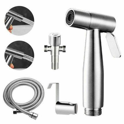 Hand Sprayer Kit Bidet Douche Toilet Spray Shattaf Shower Head Hose Diverter AU - Aimall