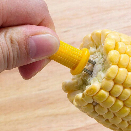 10x Corn Cob Holders Skewers Barbecue Fork Fruit Holder BBQ Kitchen Accessories - Aimall