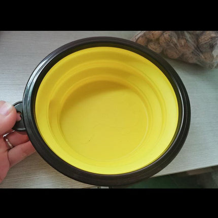 Portable Foldable Pet Bowl Collapsible Silicone Food Water Feeder Cat Dog Cat AU - Aimall
