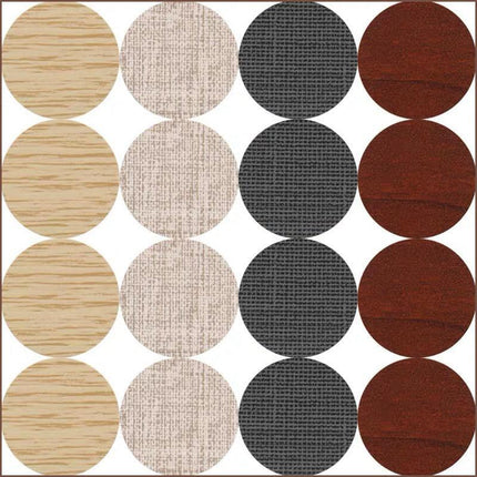 54 X Self Adhesive Decorative Screw Cover Caps Holes Cams Furniture Kitchen 20mm - Aimall