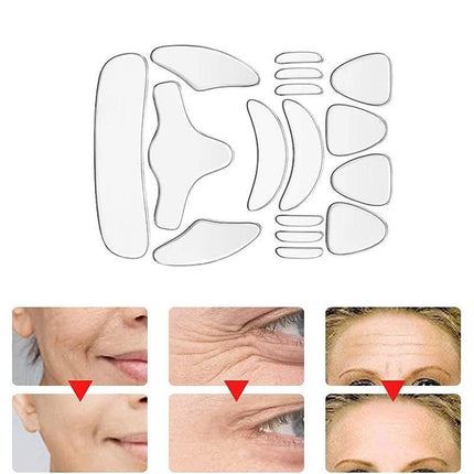 16Pcs Set Anti Wrinkle Chest Neck Eye Face Pad Silicone Removal Patchs Aging AU - Aimall
