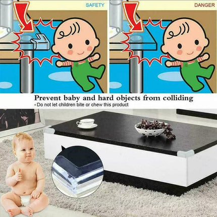 Desk Edge Soft Protectors Table Corner Cushion Baby Child Safety Guard Clear 3M - Aimall